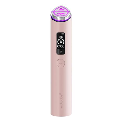 Booster Pro 6-in-1 Korean Glow Facial Device for Glow, Pore Care & Better Absorption (PINK)
